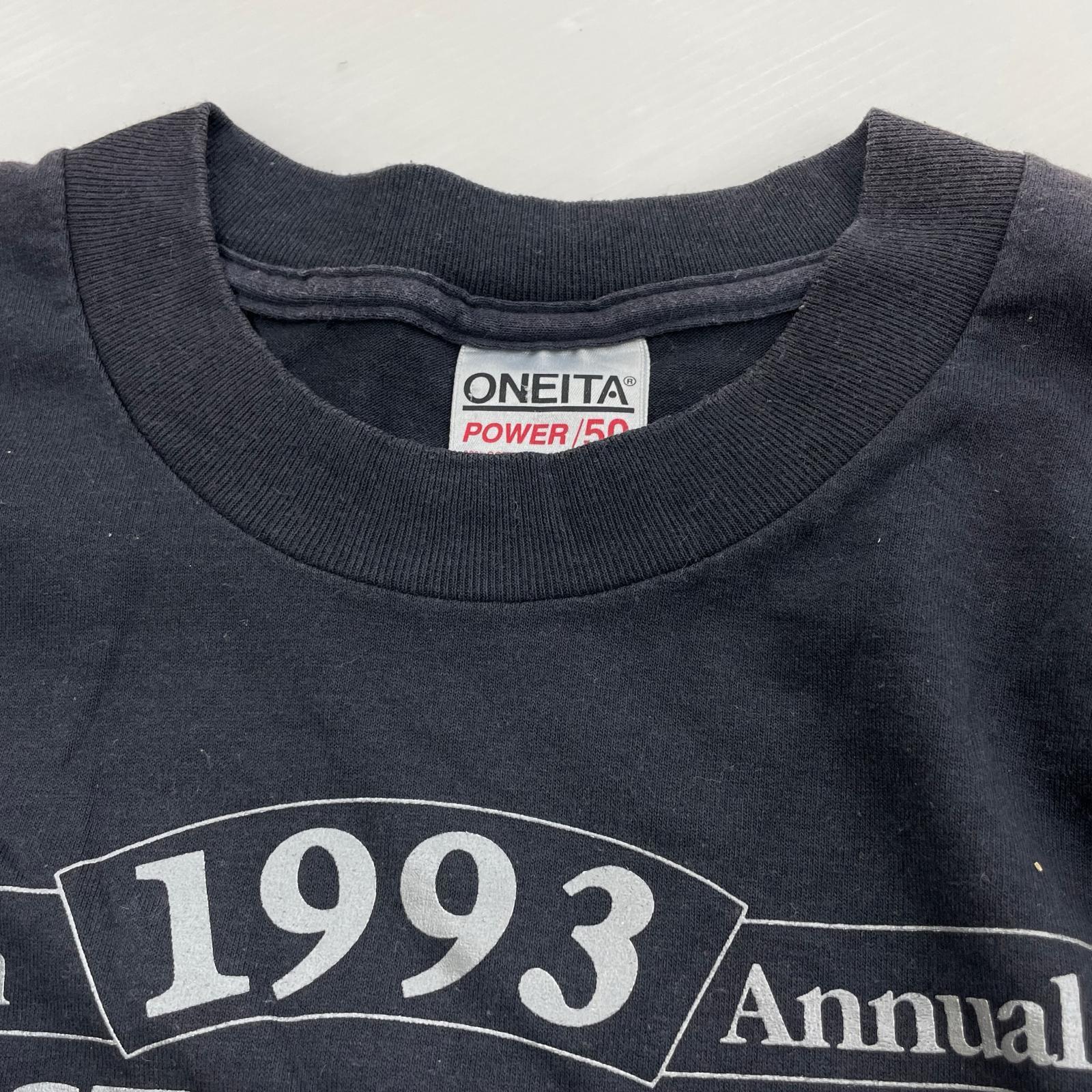 半袖Tシャツ 90s silver salmon tee L ブラック