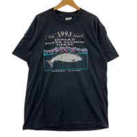 半袖Tシャツ 90s silver salmon tee L ブラック