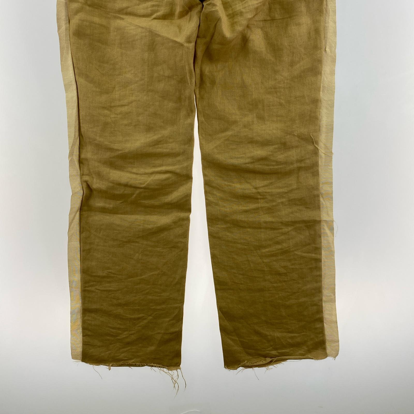 パンツ Midorikawa STRAIGHT SLACKS-LINEN MID20SS-P05A ベージュ (M) M ベージュ