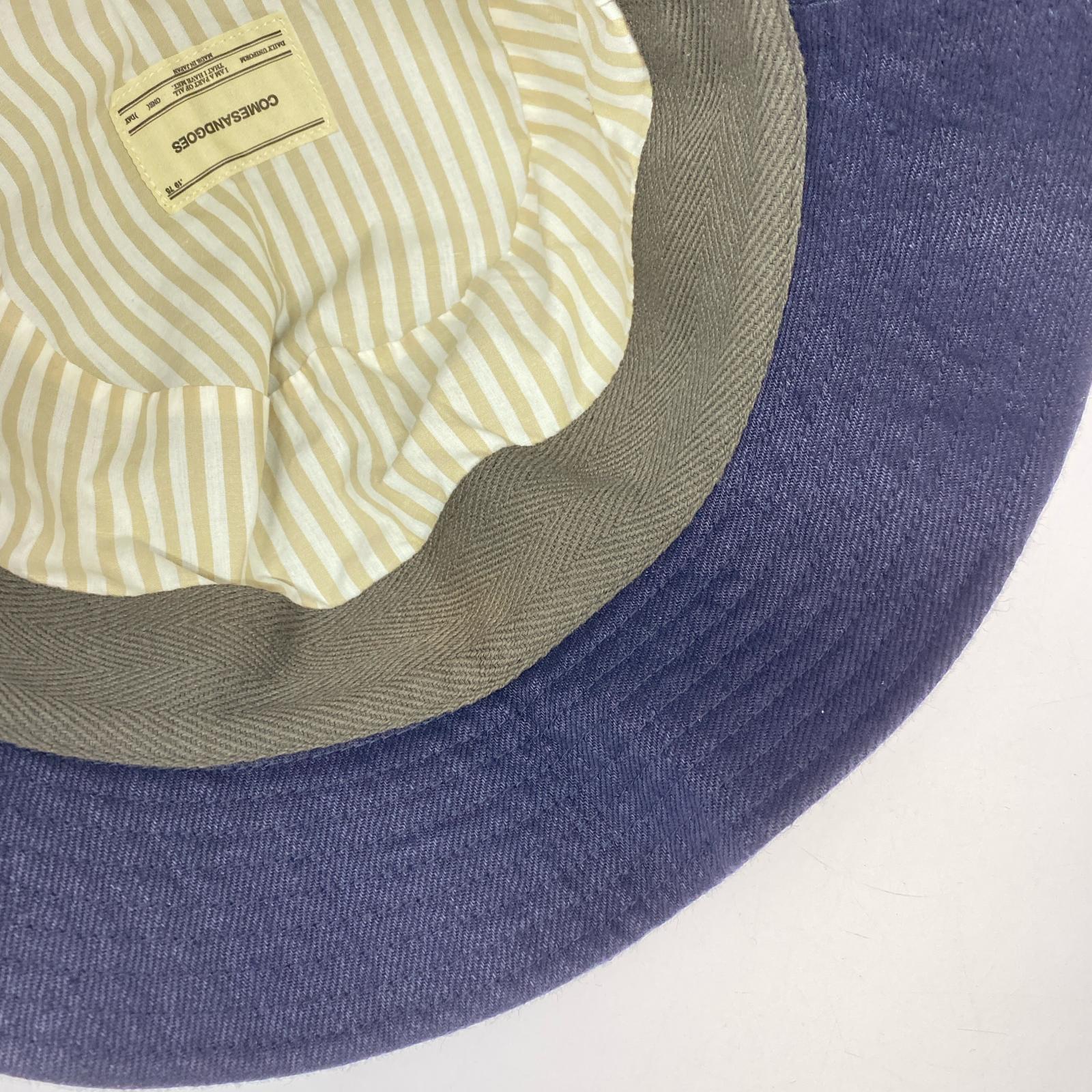 ハット COMESANDGOES DICROS BUCKET HAT 紺 (L)