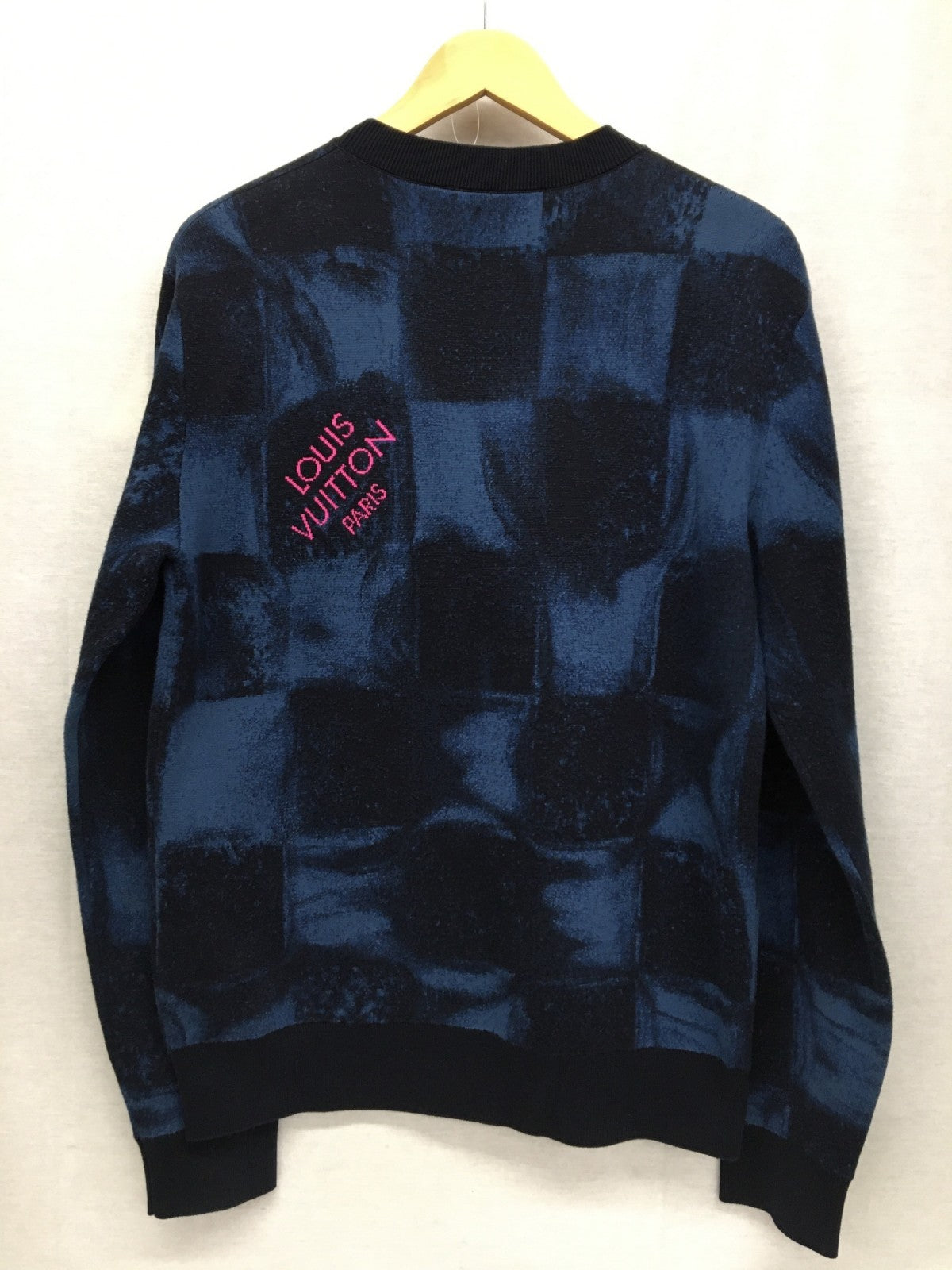 ダミエソルト ジャガードクルーネックニット XS