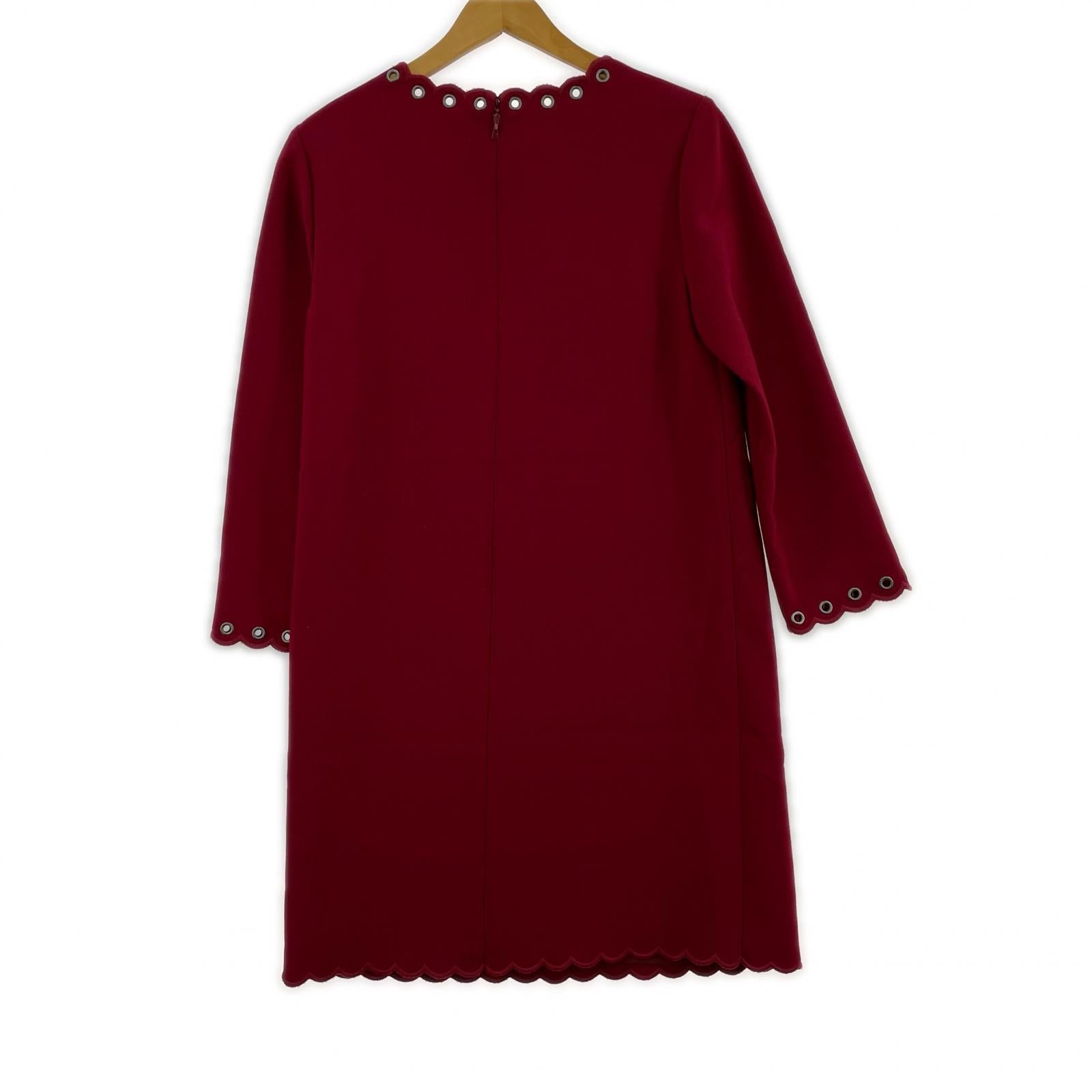 ワンピース kate spade new york 長袖ワンピース 4 レッド