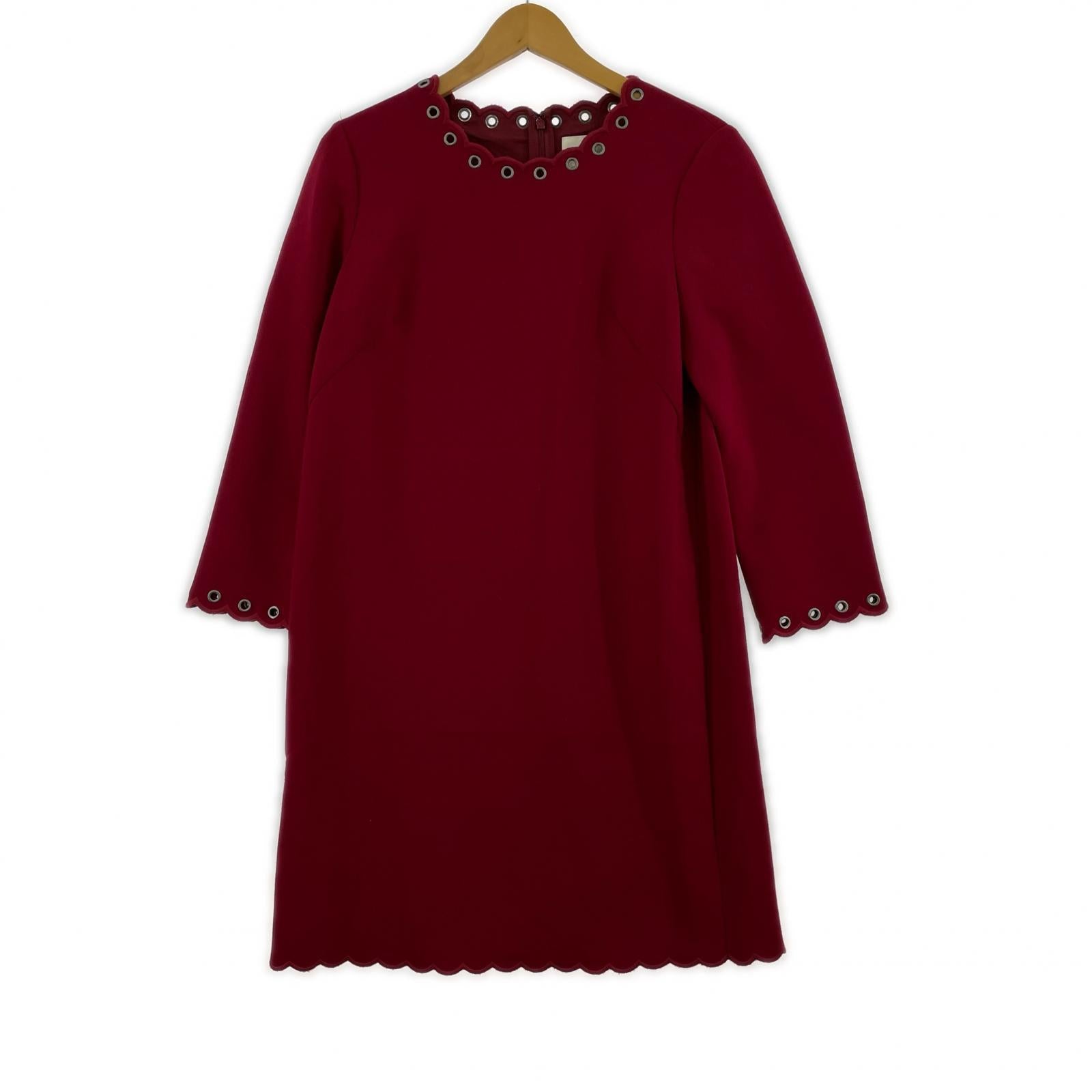ワンピース kate spade new york 長袖ワンピース 4 レッド