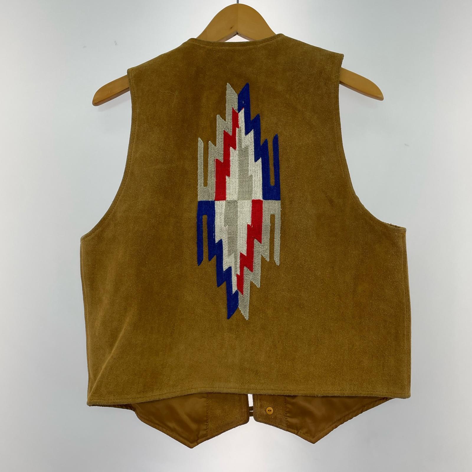 その他アウター INDIAN CLASSIC レザーベスト BRW M M ブラウン