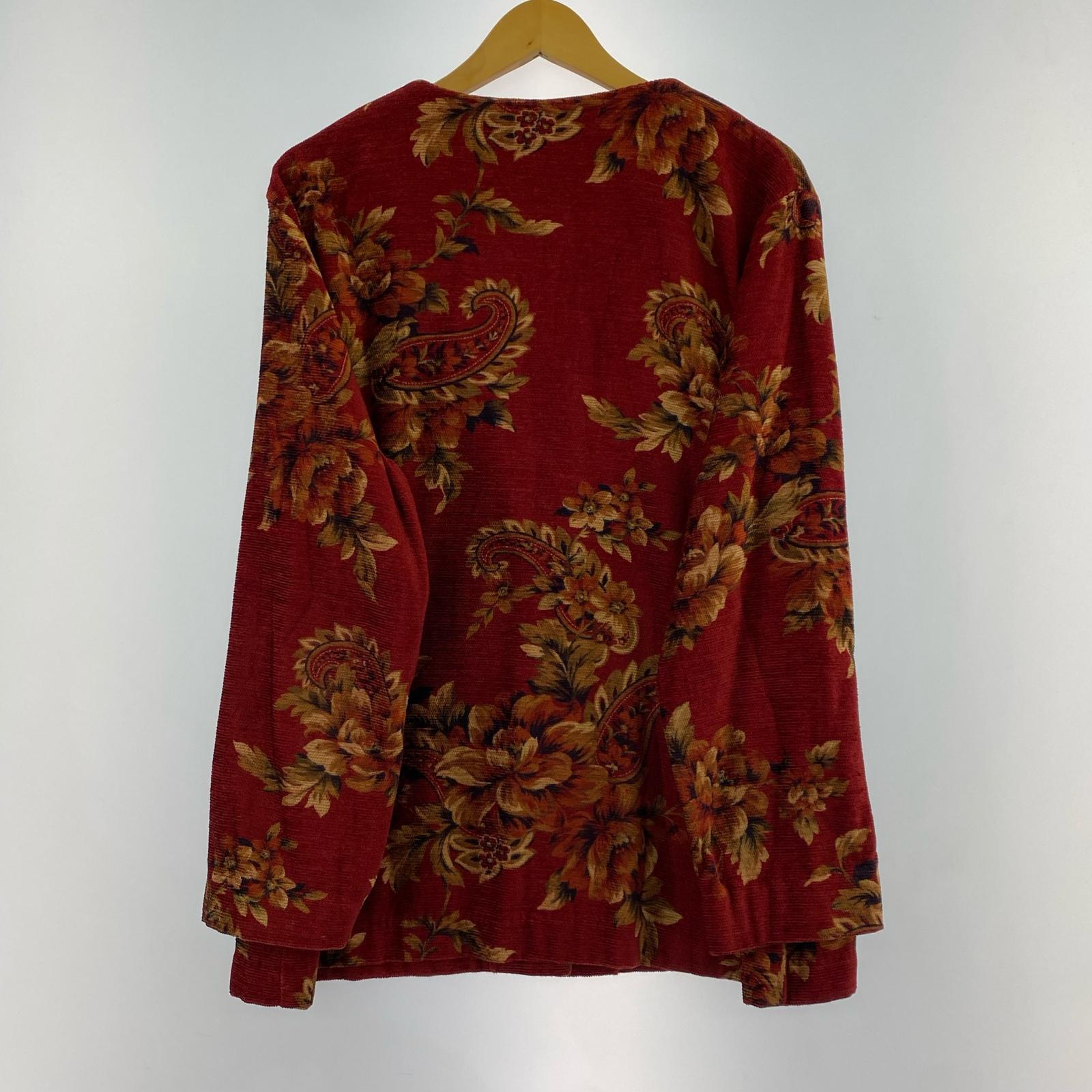 ジャケット ALFRED DUNNER 花柄 レッド