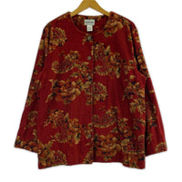 ジャケット ALFRED DUNNER 花柄 レッド