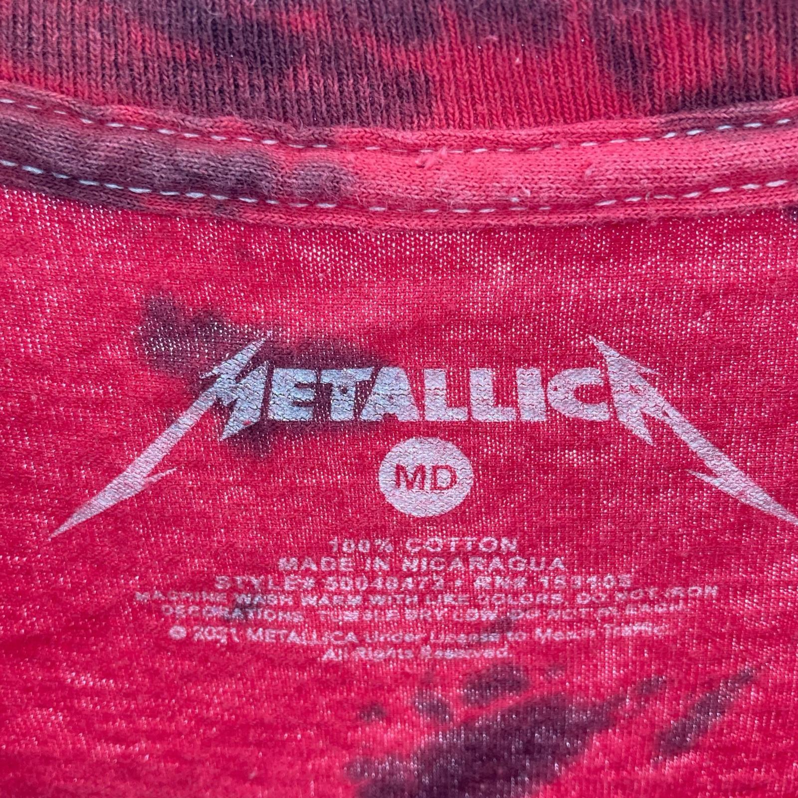半袖Tシャツ METALLICA タイダイ 赤(M) M レッド