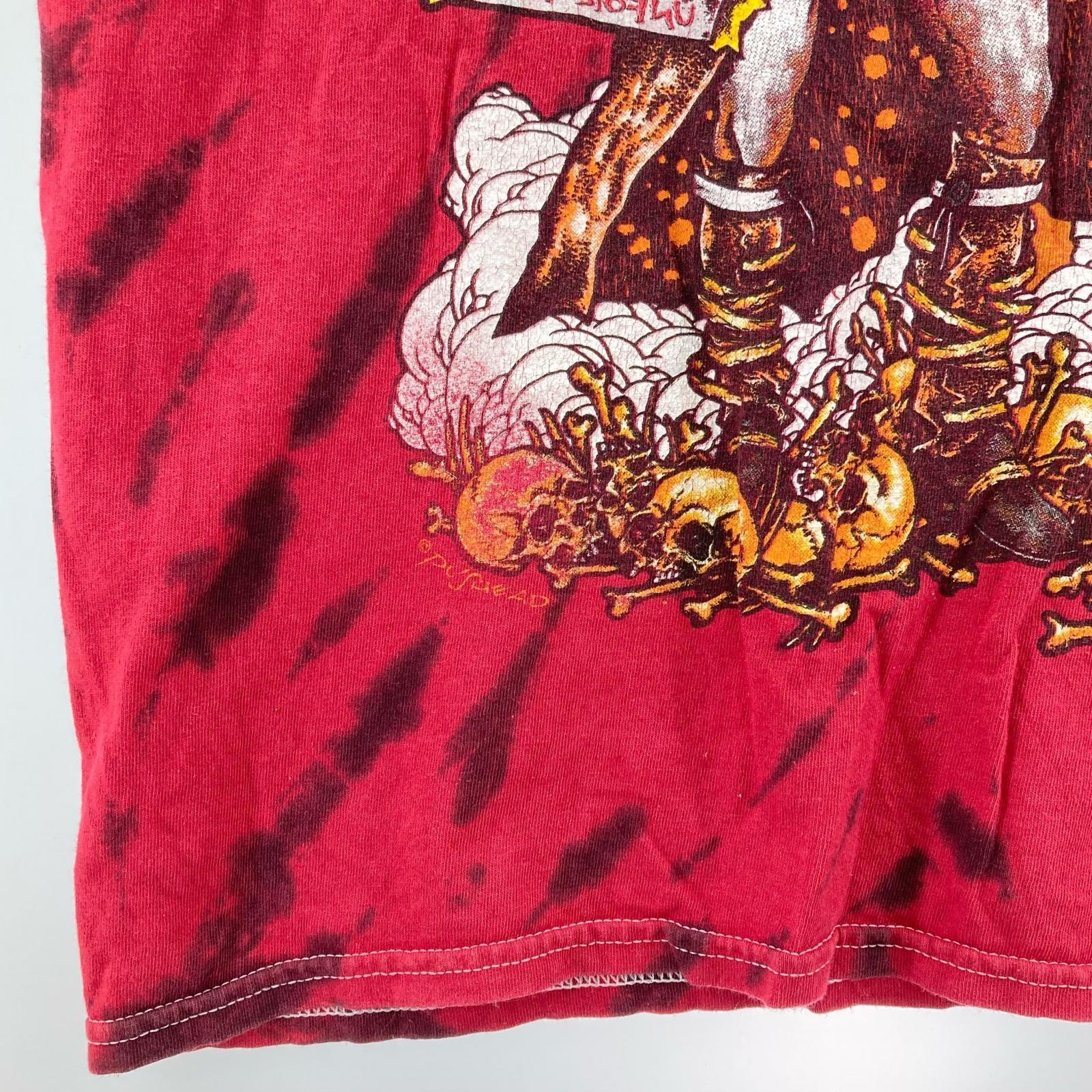 半袖Tシャツ METALLICA タイダイ 赤(M) M レッド