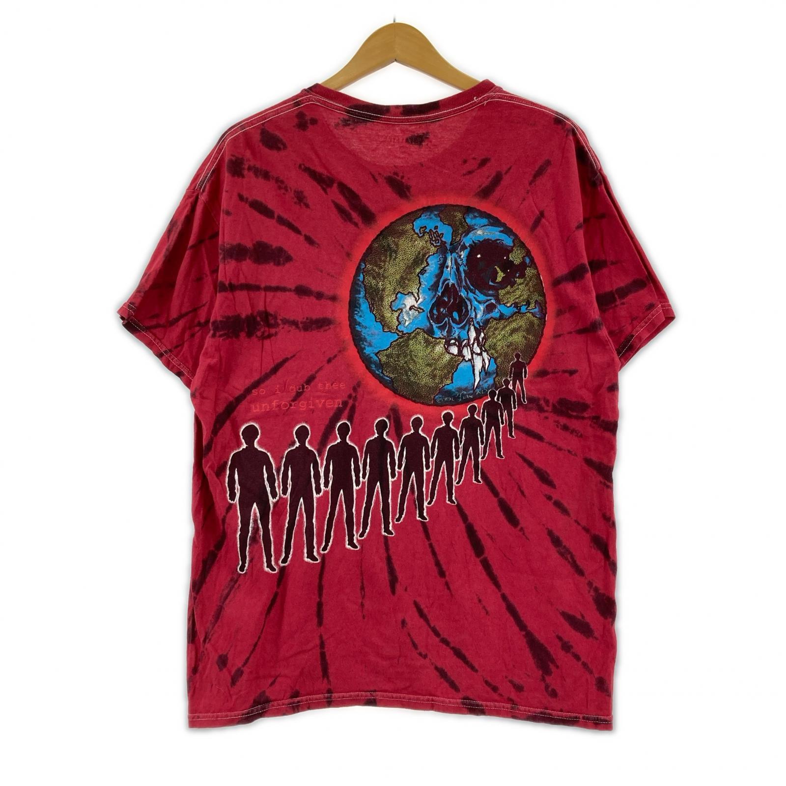 半袖Tシャツ METALLICA タイダイ 赤(M) M レッド