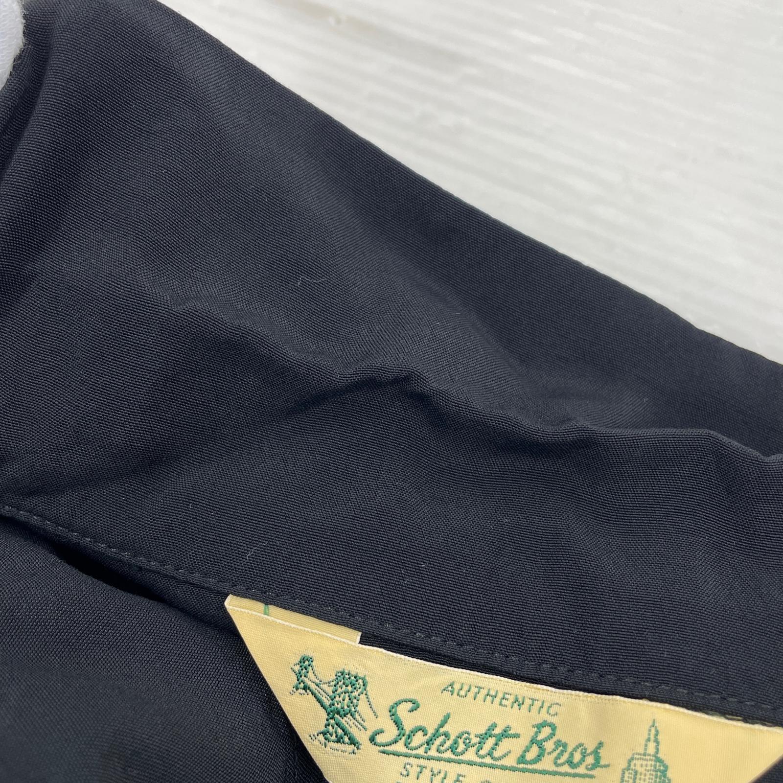 半袖シャツ schott パイナップルジュース XPJ RAYON SHIRT BEACH XL ブラック ブラック