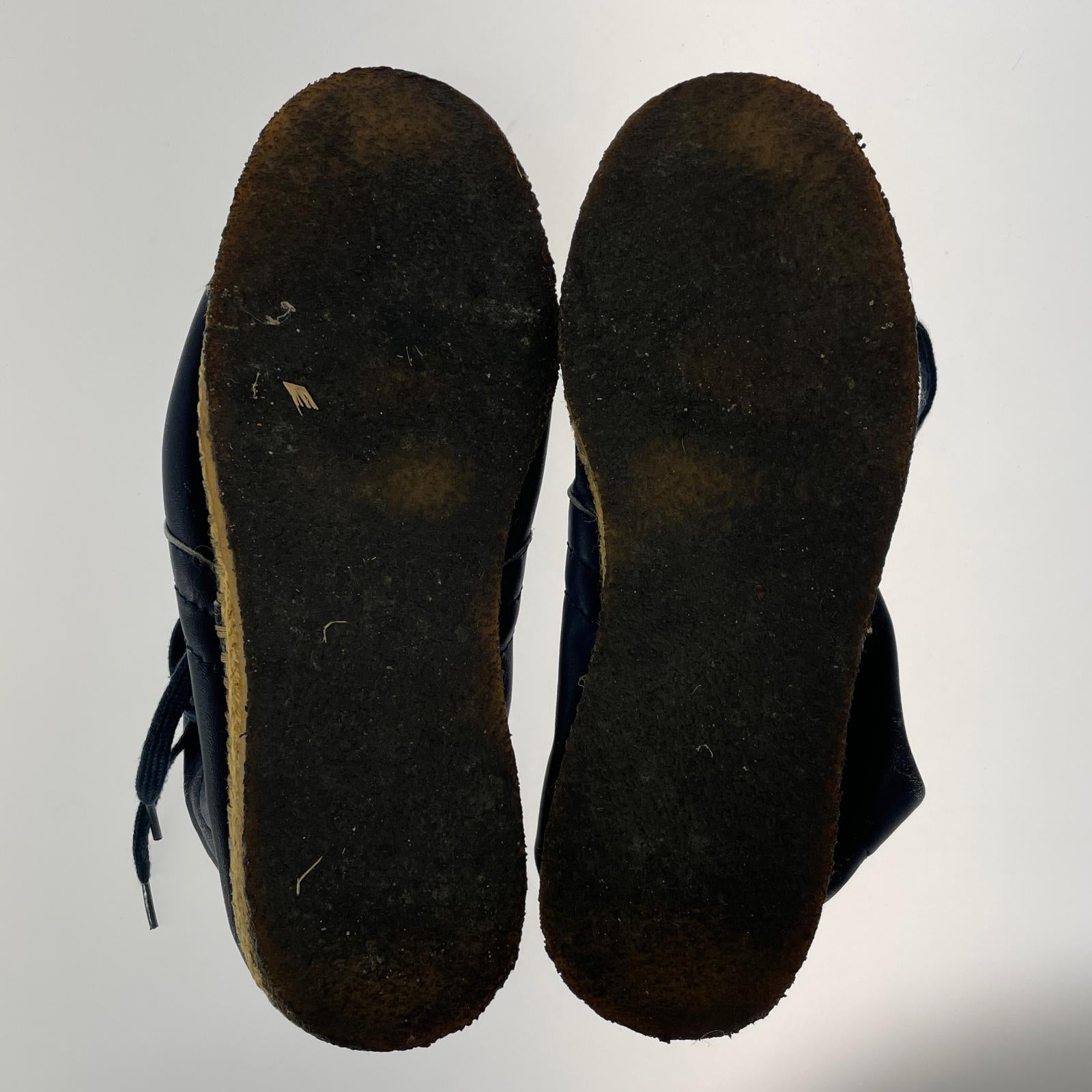 シューズ leather luster shoes M ブルー
