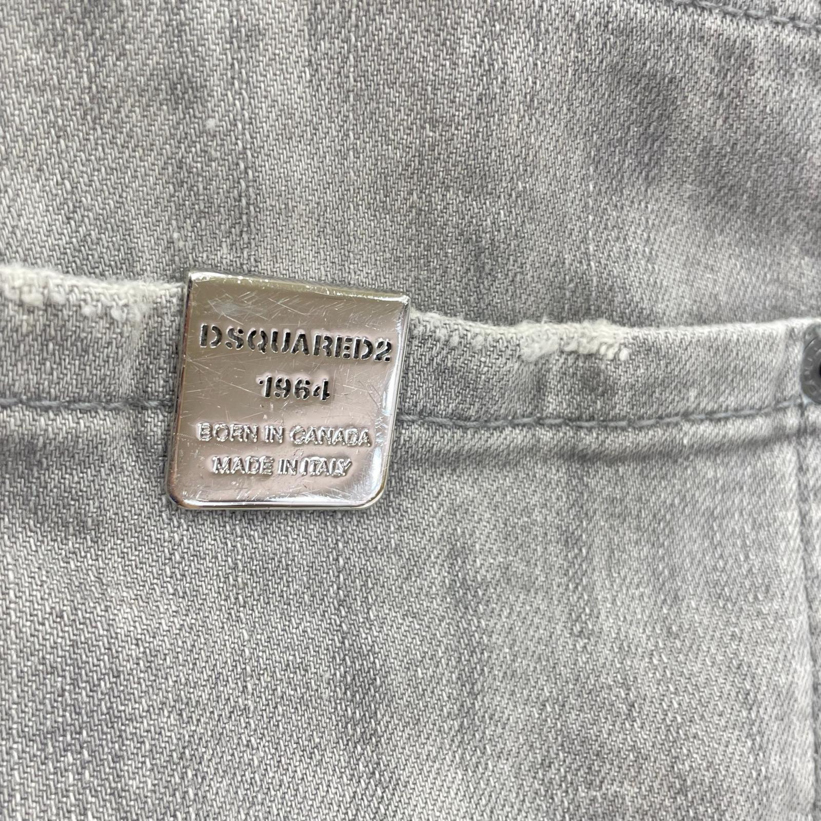 デニムパンツ ダメージ加工 デニムパンツ 50 グレー