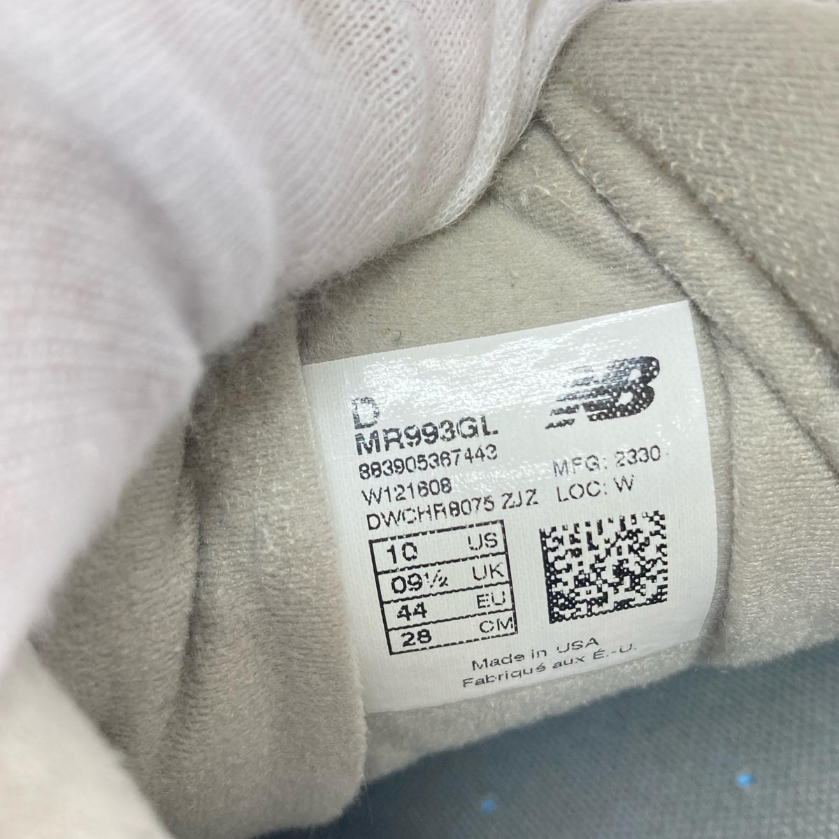 スニーカー 993 USA製 28cm (US10 UK9 1/2 EU46) グレー