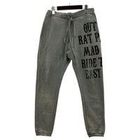 パンツ ダメージ加工スウェットパンツ GRY S S グレー