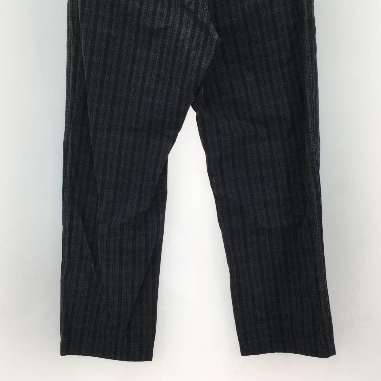 パンツ 00s USA製 DELUX チェックパンツ W33 ブラック