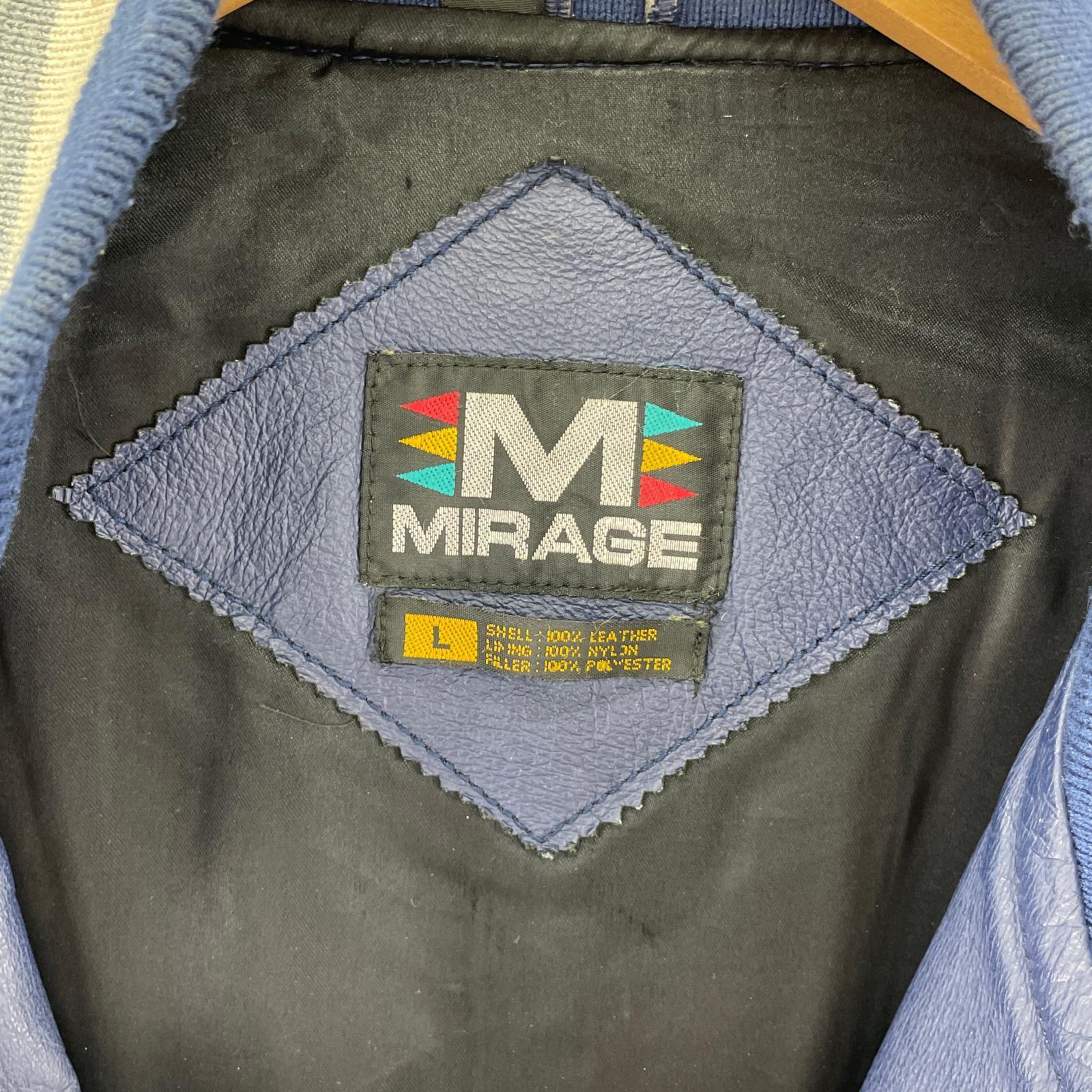 レザージャケット MIRAGE DALLAS Leather Stadium Jakcet L L