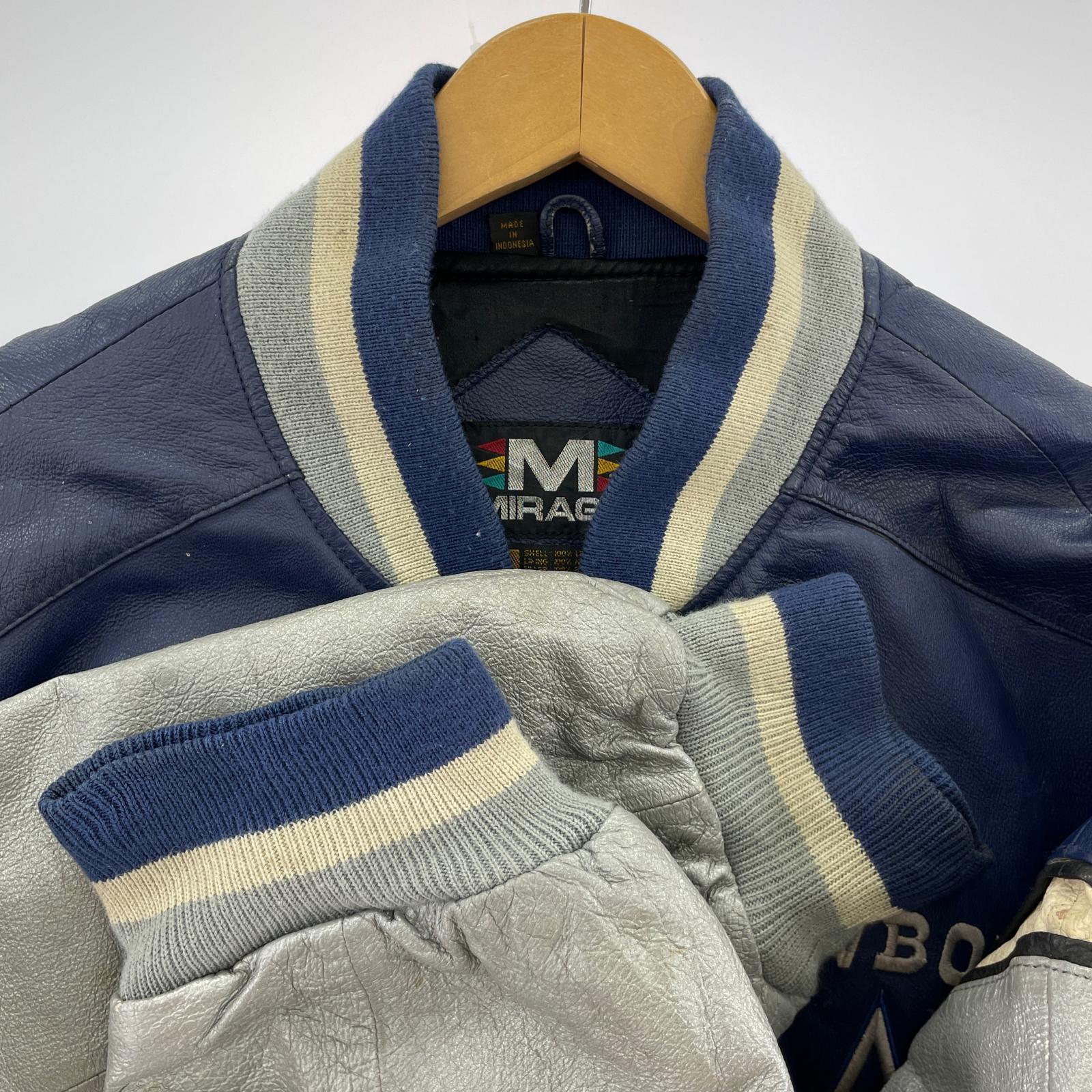 レザージャケット MIRAGE DALLAS Leather Stadium Jakcet L L