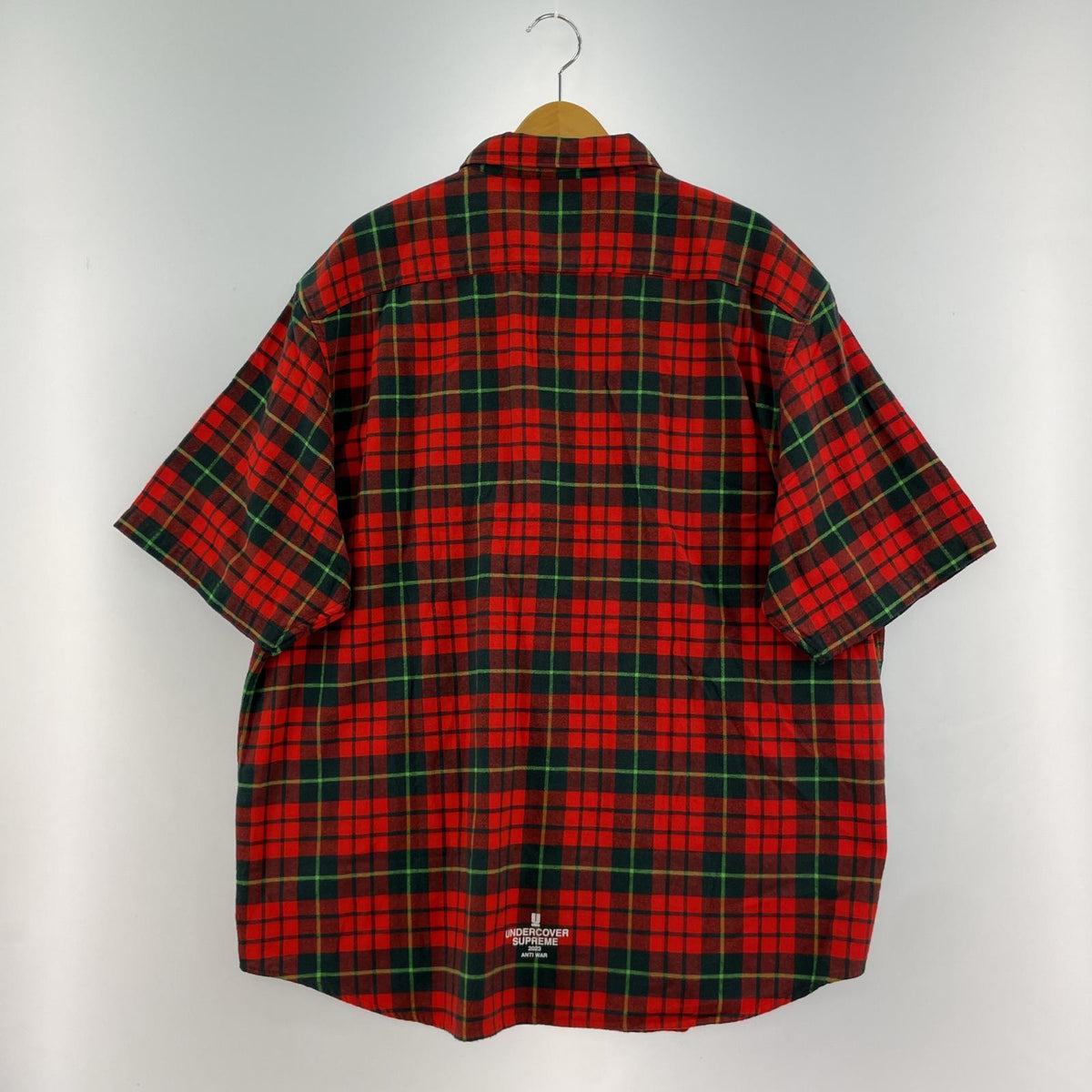 半袖シャツ × UNDERCOVER 23SS S/S Flannel Shirt レッド
