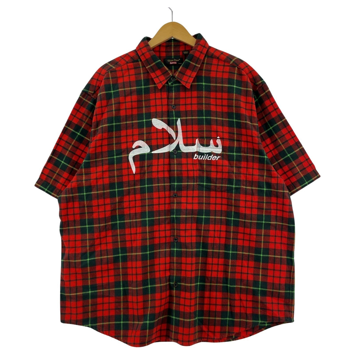 半袖シャツ × UNDERCOVER 23SS S/S Flannel Shirt レッド