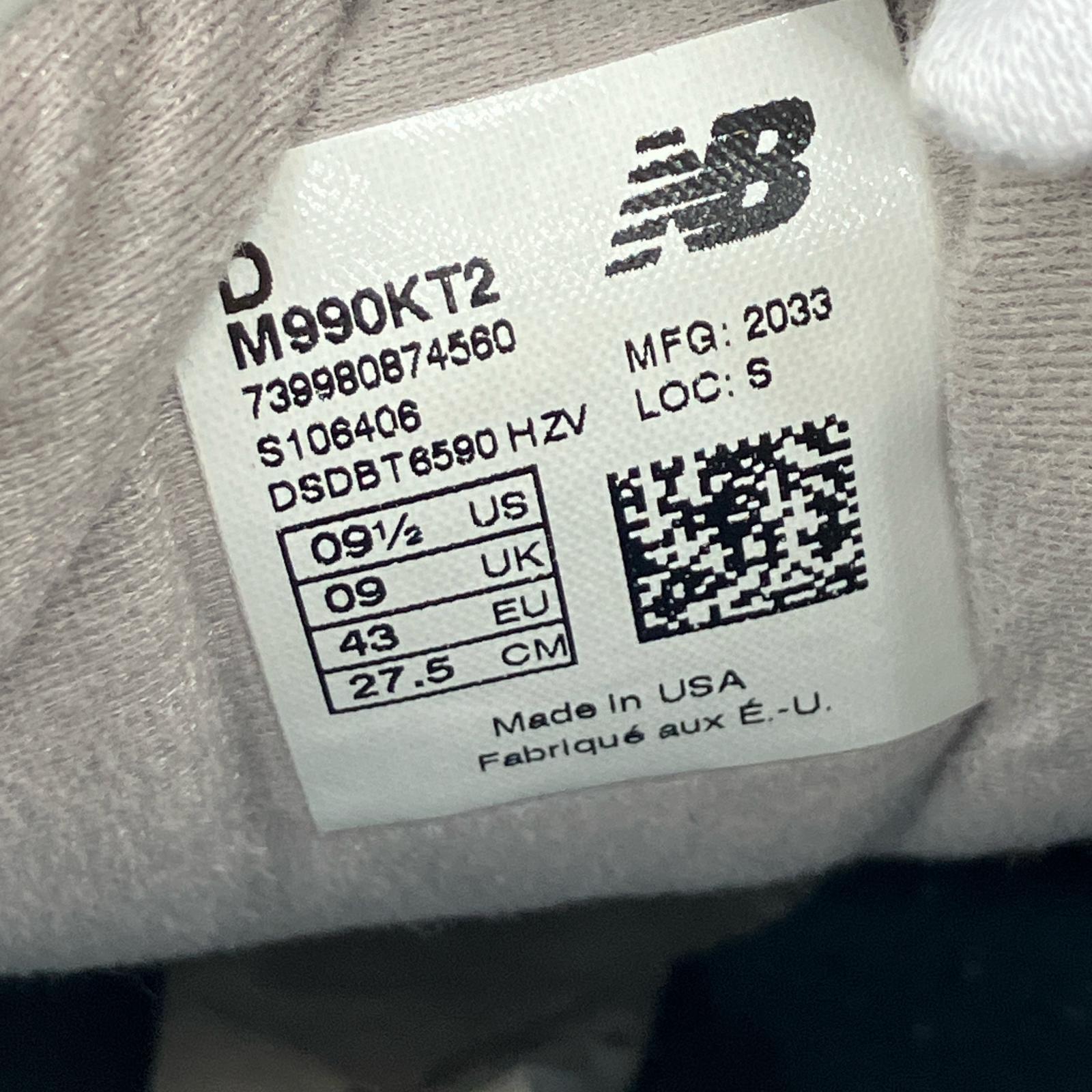 スニーカー KITH×M990KT2 27.5cm 27.5cm (US9 1/2 UK9 EU45) グレー