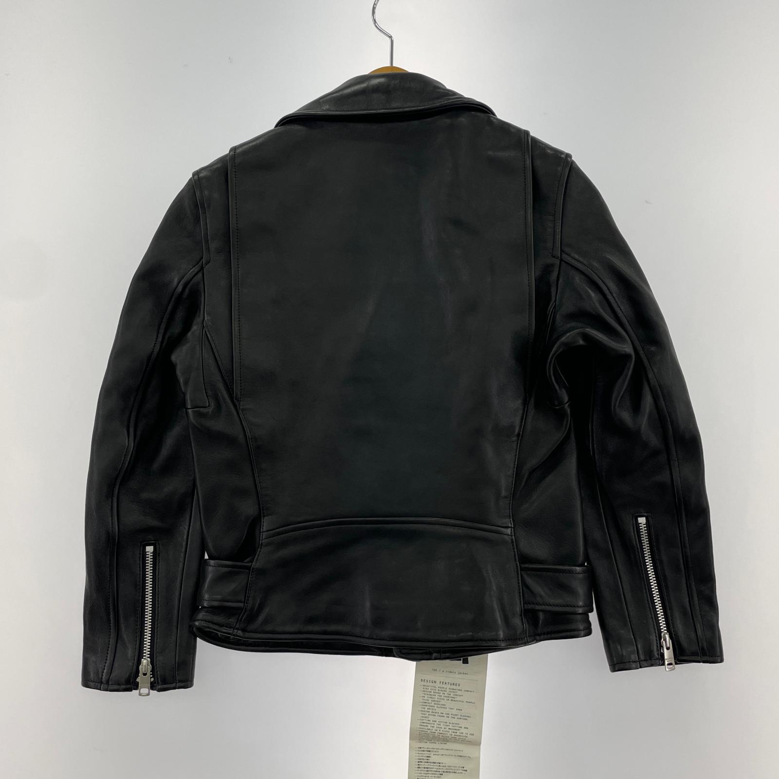 ライダースジャケット leather riders jacket (150) ブラック