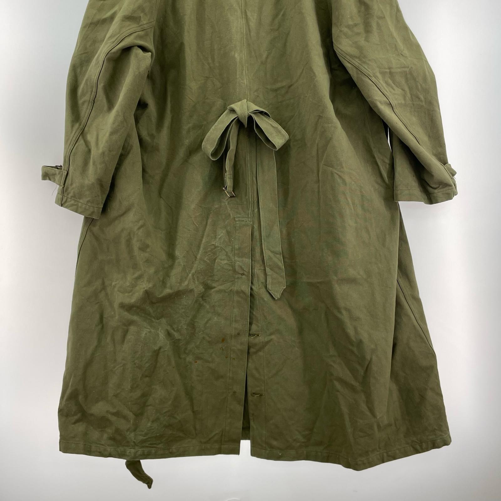 ミリタリージャケット フランス軍 モーターサイクルコート 緑 グリーン