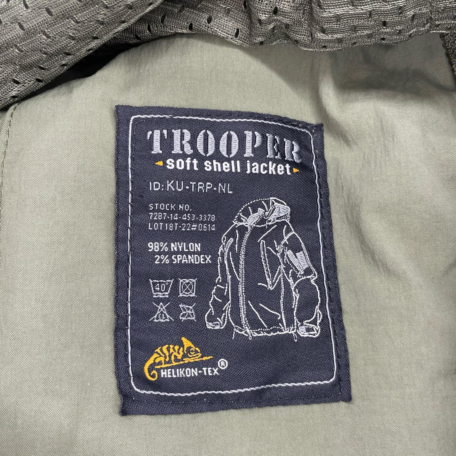 ミリタリージャケット HERIKON-TEX TROOPER Soft Shell Jacket M カーキ
