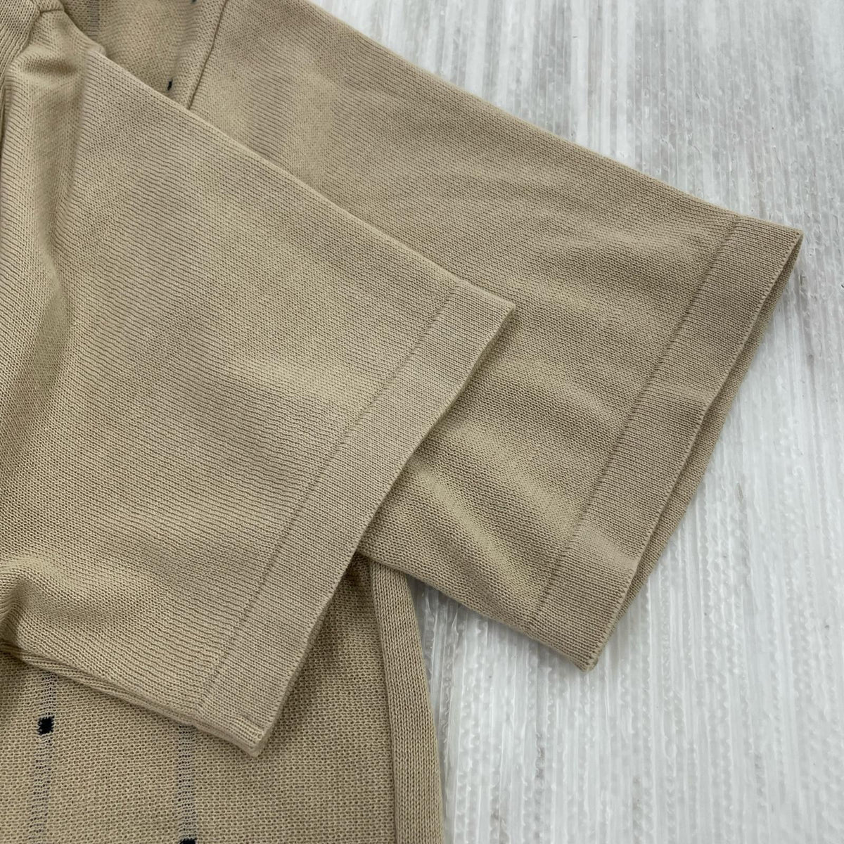ポロシャツ Devil Work 刺繍ニットポロ ベージュ S ベージュ