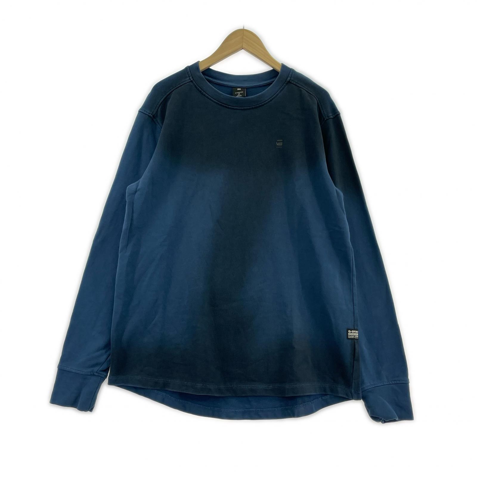 スウェット Hand Sprayed Lash Sweater 青(M) M