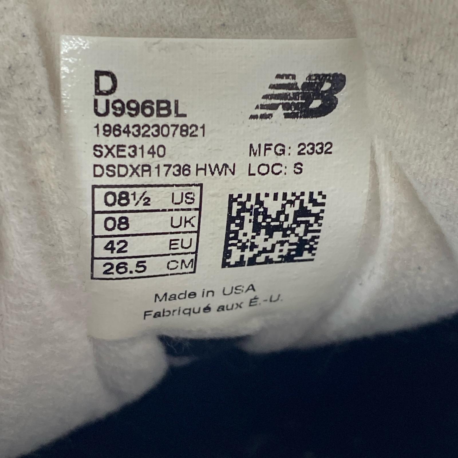 スニーカー U996BL USA製 (26.5) 26.5cm (US8 1/2 UK8 EU43) ブラック