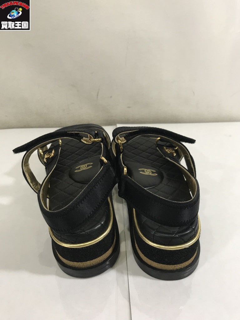 CHANEL G32676 ココマーク レザーサンダル G32676