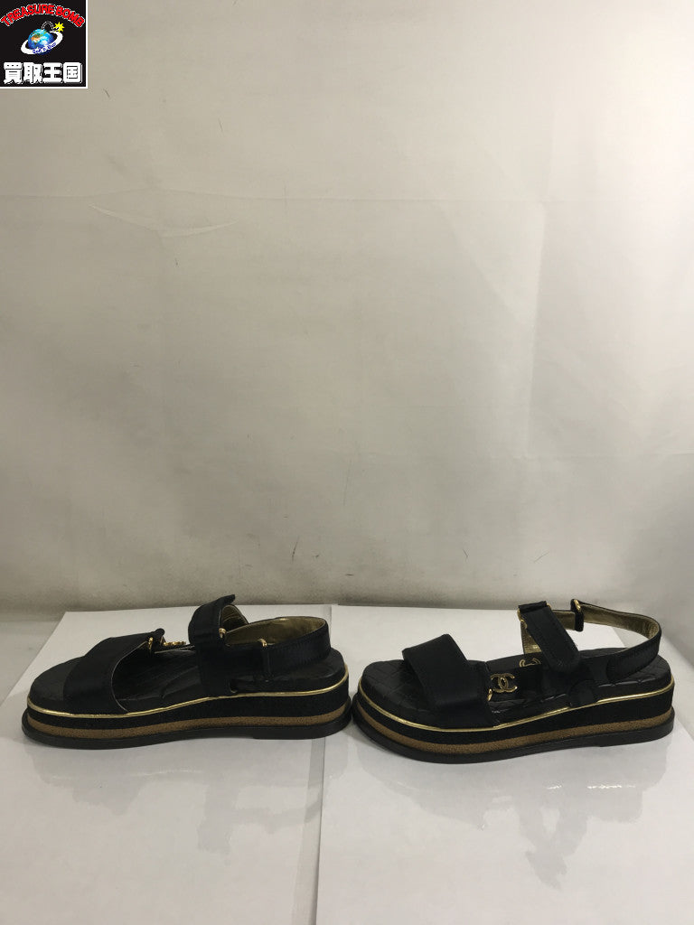 CHANEL G32676 ココマーク レザーサンダル G32676