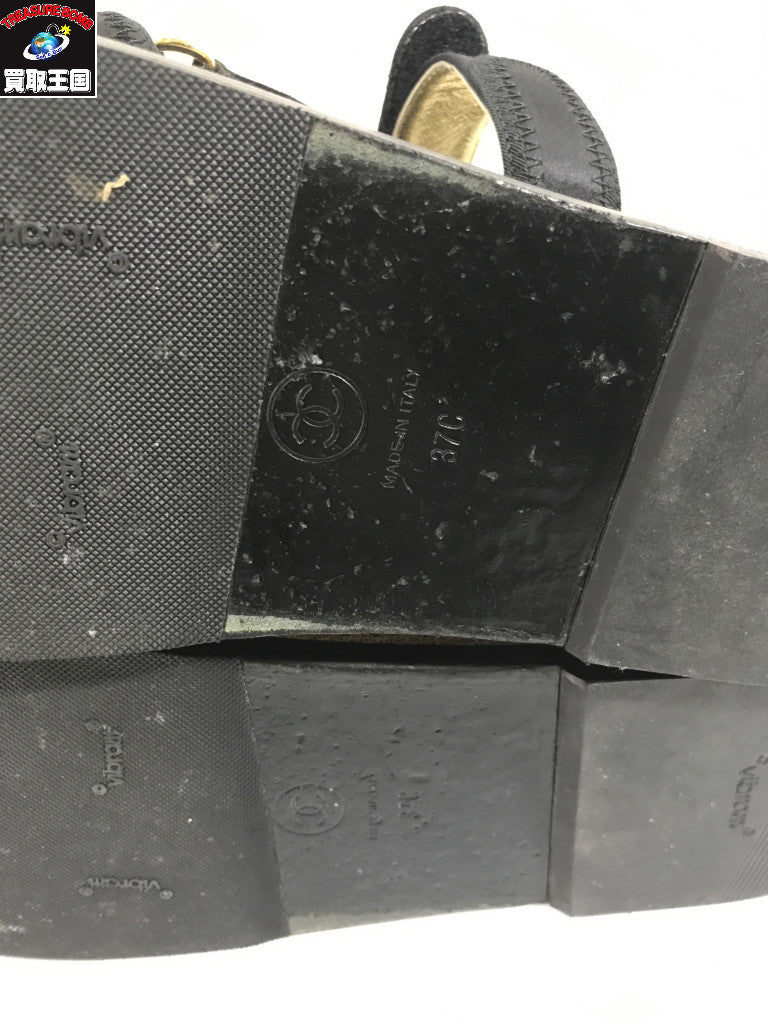 CHANEL G32676 ココマーク レザーサンダル G32676