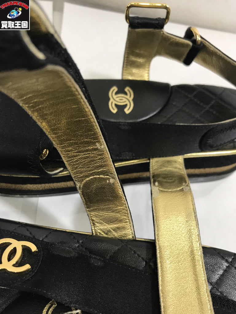 CHANEL G32676 ココマーク レザーサンダル G32676