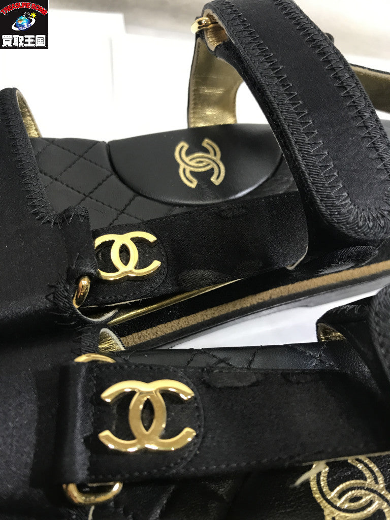 CHANEL G32676 ココマーク レザーサンダル G32676