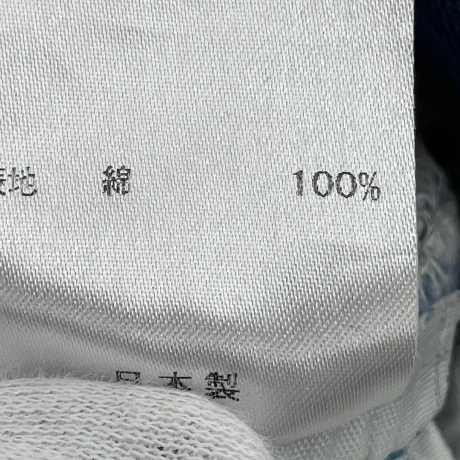 デニムパンツ ink ファイヤーパターン リメイクデニム(33) 33 ブルー