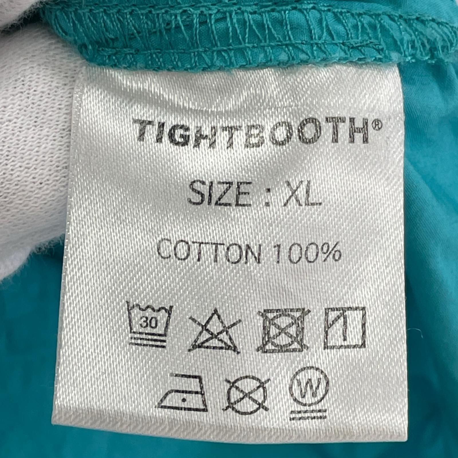 長袖シャツ (XL) ターコイズ ロールアップ