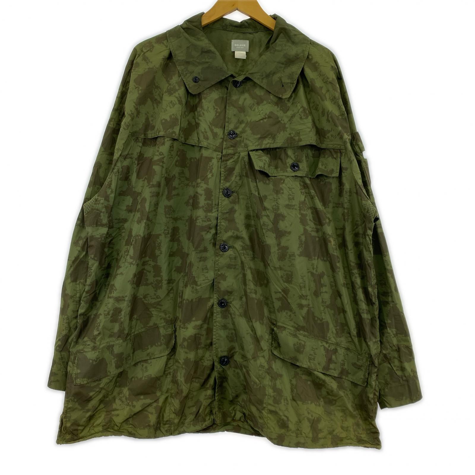 ジャケット 18AW カモ柄 ポンチョ グリーン