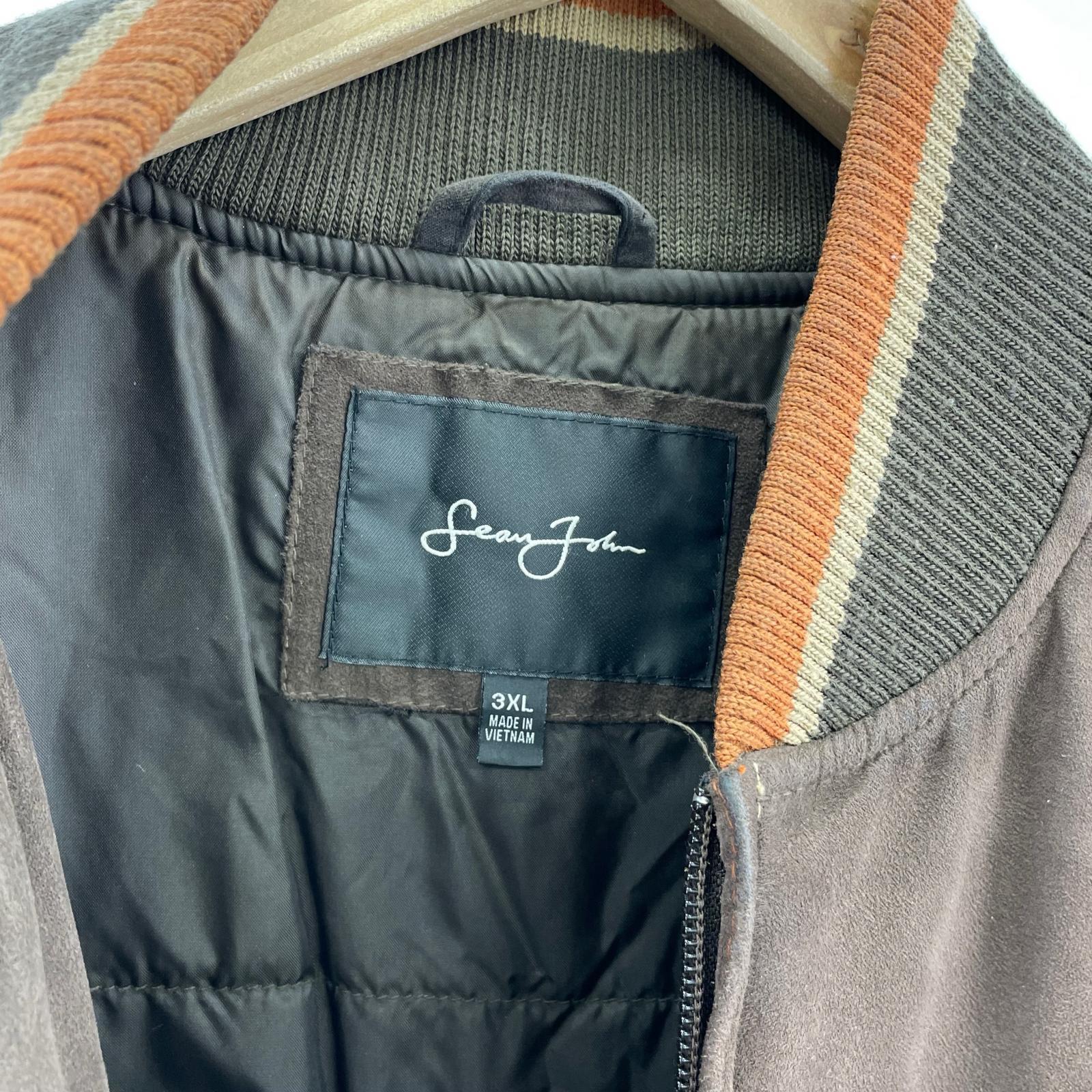 ジャケット SEAN JOHN スウェード ジャケット ブラウン