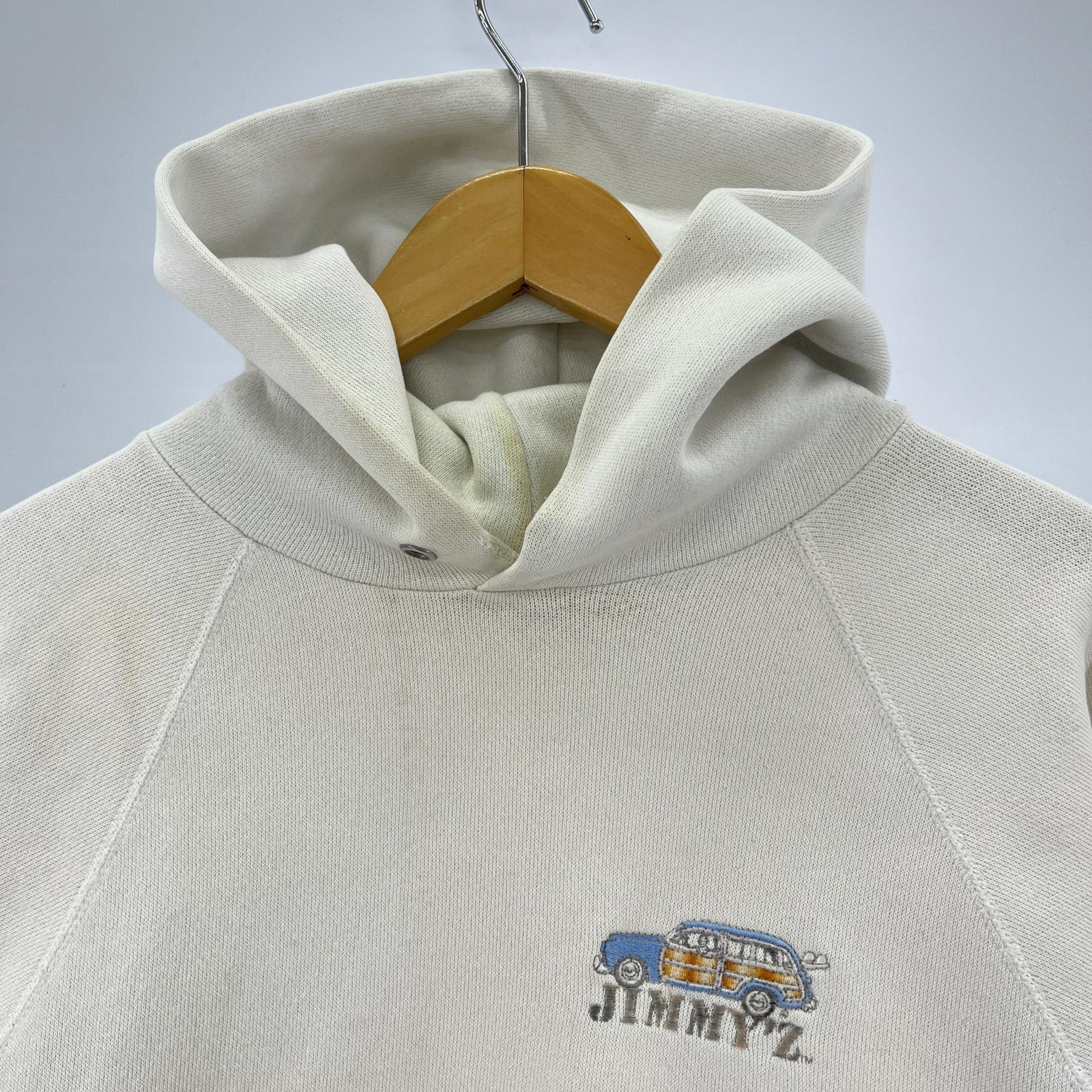 パーカー 80s-90s ウッディワゴン刺繍 スウェットパーカー ホワイト タグ欠損 ホワイト