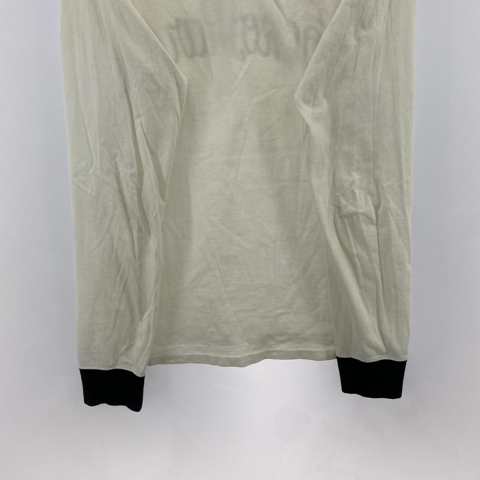 長袖Tシャツ ロゴ M ホワイト