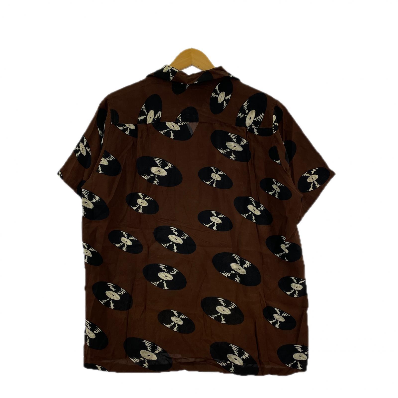 半袖シャツ 24SS RECORDS HAWAIIAN SHIRT ブラウン (S) S ブラウン