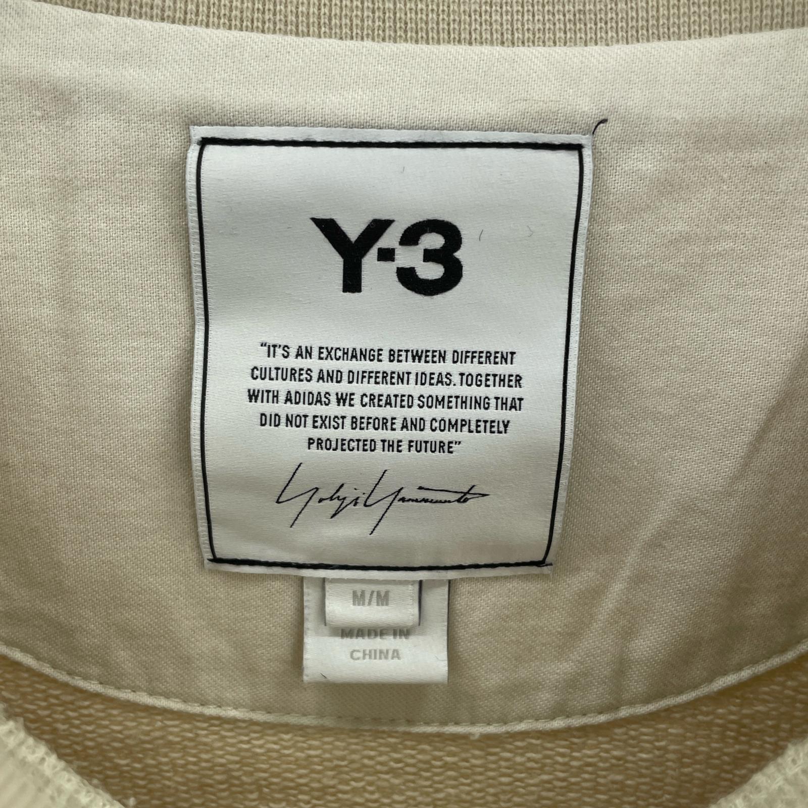 スウェット Y-3 胸ロゴ クルーネックスウェット M アイボリー M