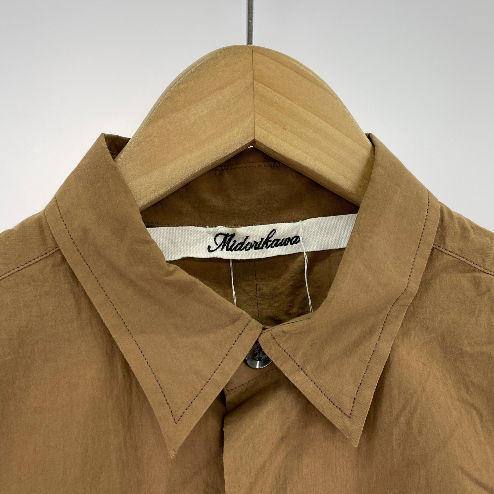 長袖シャツ 25ss リボンテープシャツ (F) 茶 フリー ブラウン
