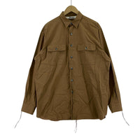 長袖シャツ 25ss リボンテープシャツ (F) 茶 フリー ブラウン