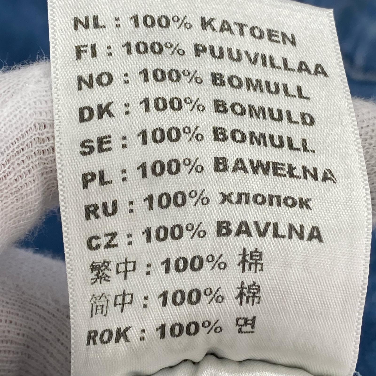 半袖シャツ デニム インディゴ (XXL) ブルー