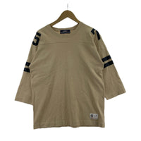長袖Tシャツ GOODENOUGH フットボールTee L ベージュ L ベージュ
