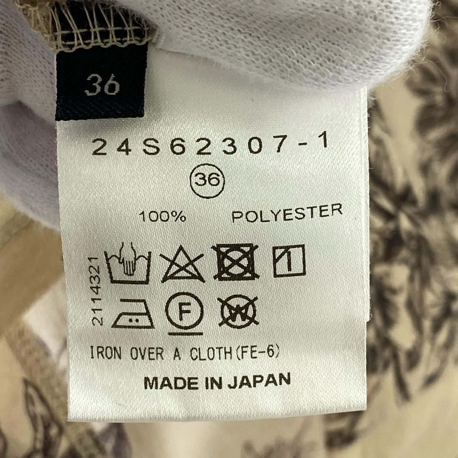 長袖Tシャツ フラワータトゥーボディスーツ ベージュ (36) 36 ベージュ