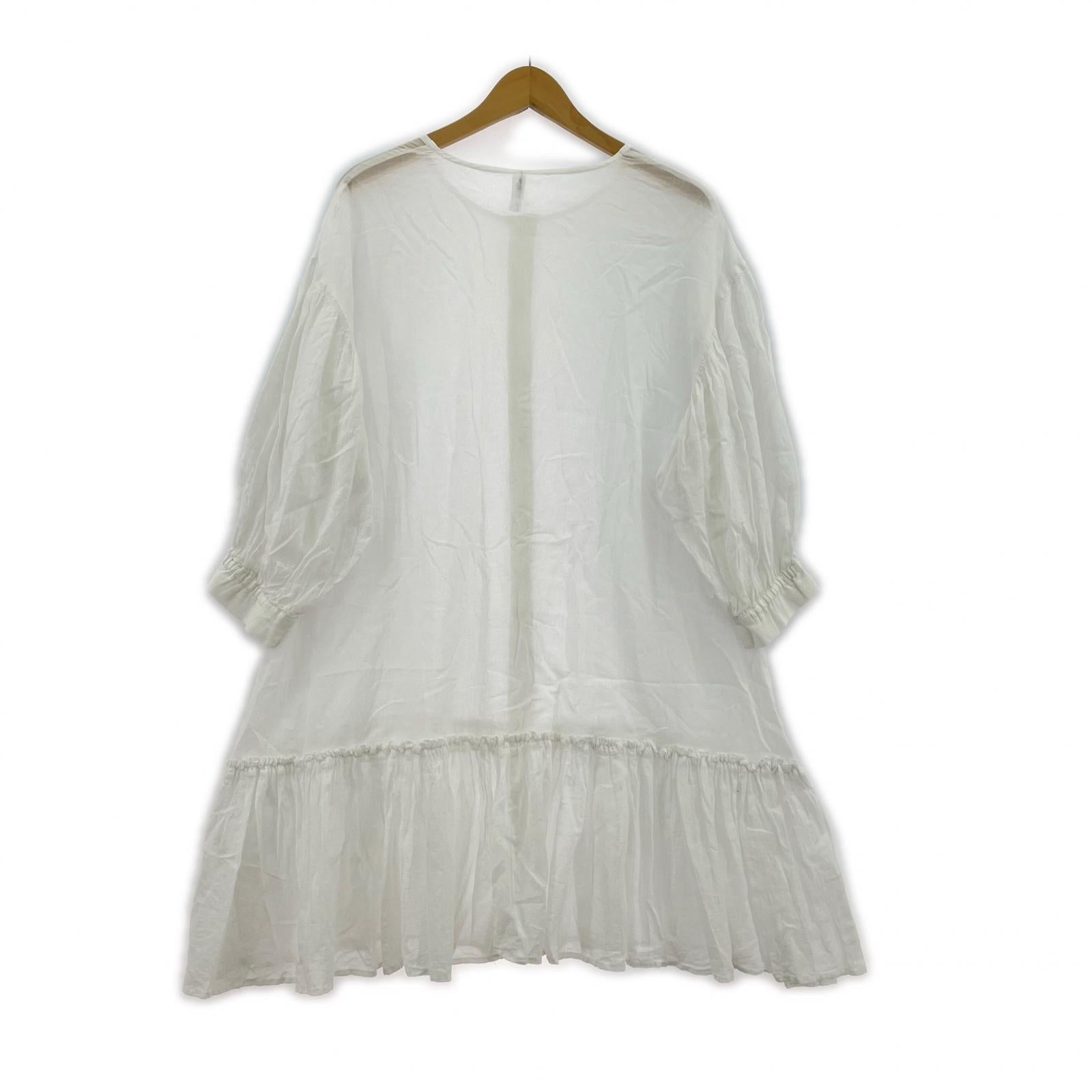 ワンピース cloth&cross シャツチュニック フリー ホワイト