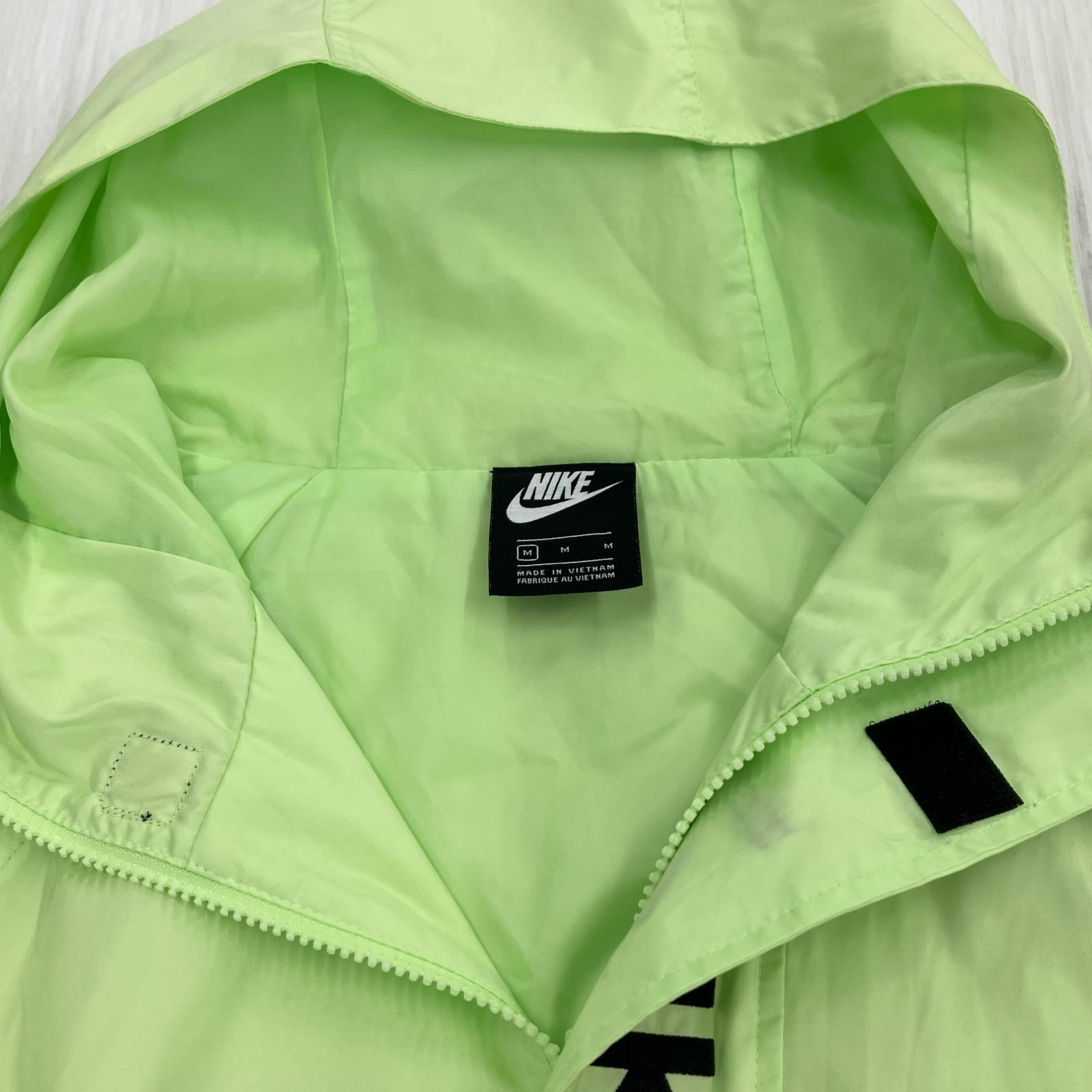 ジャケット NIKE ウーブンフーディージャケット M ライムグリーン M